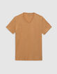 Men&rsquo;s turmeric organic cotton Essential V-neck T-shirt-5