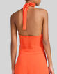 Women’s orange backless jumpsuit-4