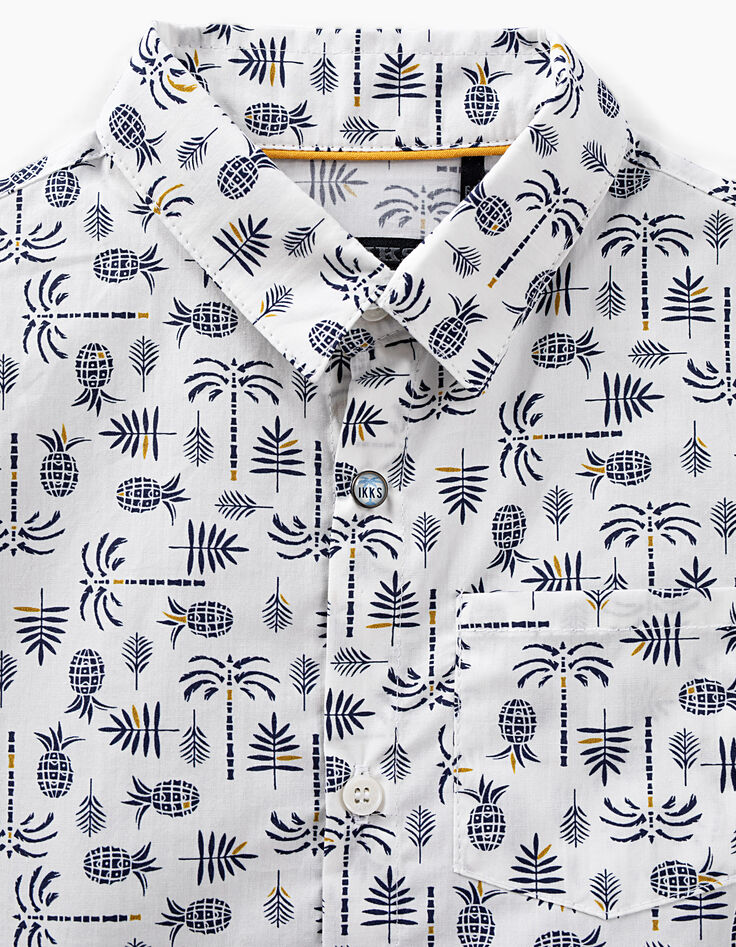 Camisa blanco roto con estampado piñas niño-3