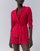 Fuchsia geklede short print dames-4
