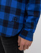 Camisa REGULAR azul eléctrico damero Hombre-5