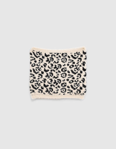 Cuello beige punto fantasía forrado niña - IKKS