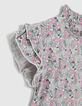 T-shirt kaki imprimé petites fleurs bébé fille-5