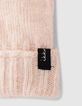 Girls’ pale pink knit gloves-2