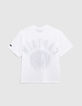 Wit T-shirt opdruk embleem print binnenin jongens-3