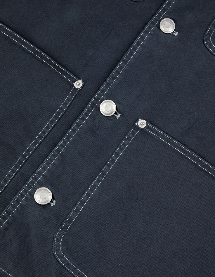 Dunkelblaue Safari-Jacke f&uuml;r Herren mit mehreren Taschen-9