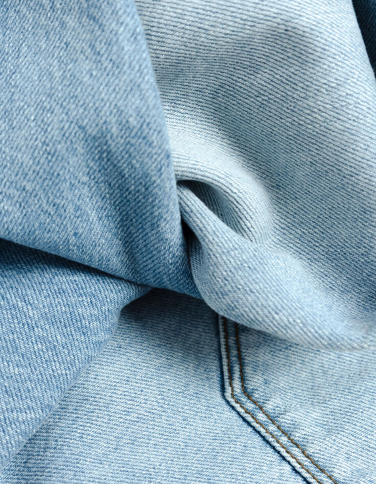 Neil verwaschene blaue Straight-Jeans-9