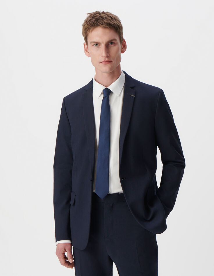 Marine SLIM blazer milanotricot Heren-1