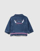 Chaqueta vaquera azul bordado espalda bebé niña-4