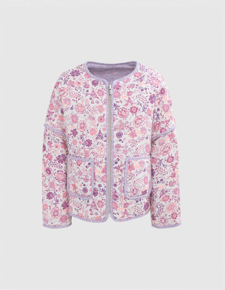 Chaqueta blanco roto flores parma niña-4