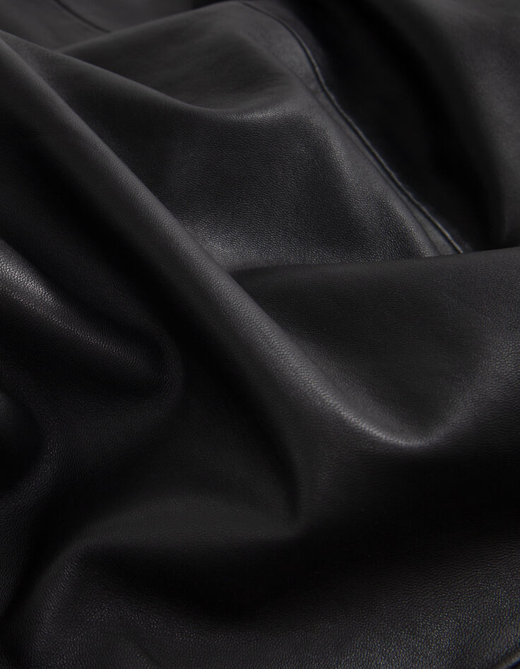 Pure Edition-Damenrock aus schwarzem Leder-8