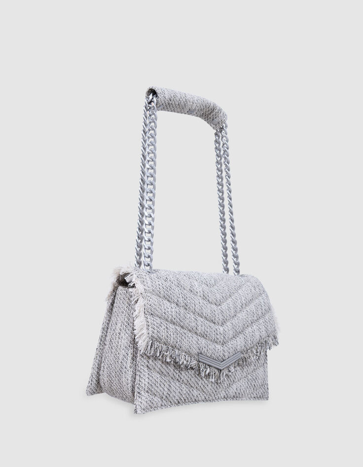 Tasche THE 1- TWEED Grau meliert, Stepp Größe M-5