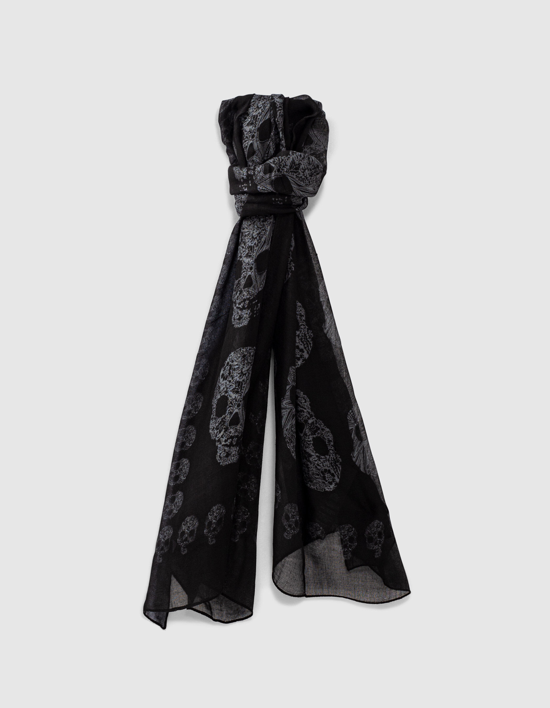 Black skull scarf outlet