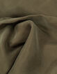 Women's khaki midi shirt dress with jewels-7