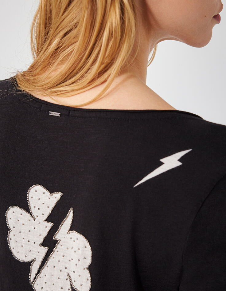 Women’s black organic cotton long sleeve T-shirt-3