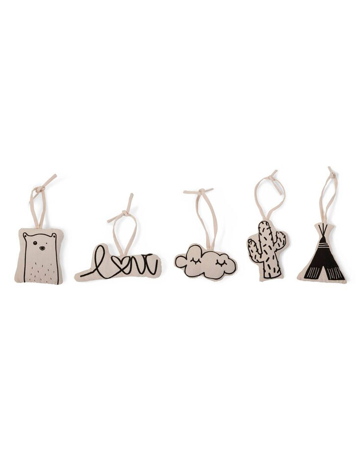 Set 5 jouets en coton pour arche d'activité CHILDHOME-2