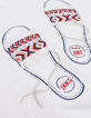 Weißes Mädchen-T-Shirt, Sandalen mit Stickerei-7
