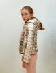 Chaqueta acolchada oro niña-1