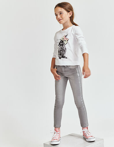 Girls' grey skinny jeans - IKKS