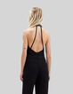 Zwarte jumpsuit Pure Edition gerecycleerd blote rug Dames-5