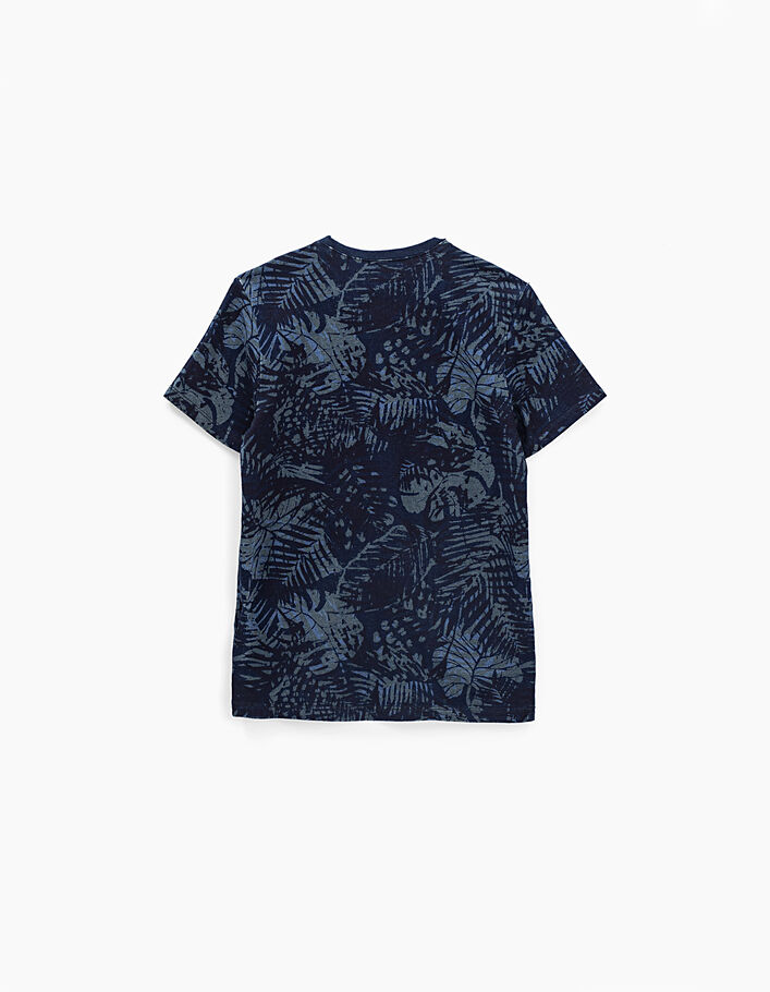 Boys’ indigo jungle print T-shirt  - IKKS