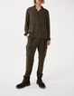 Men&rsquo;s light khaki flowing COMBAT trousers-7