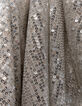 Sequin-embroidered silver midi skirt Women-7
