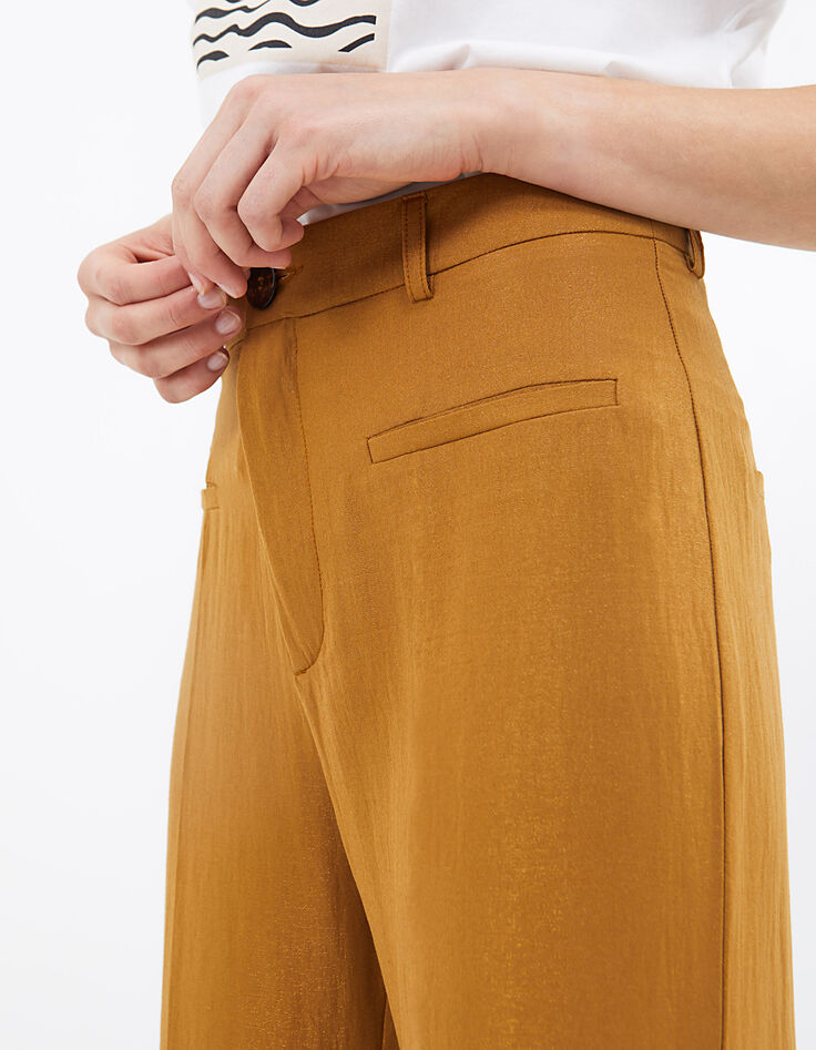 Pantalon large camel irisé I.Code-4