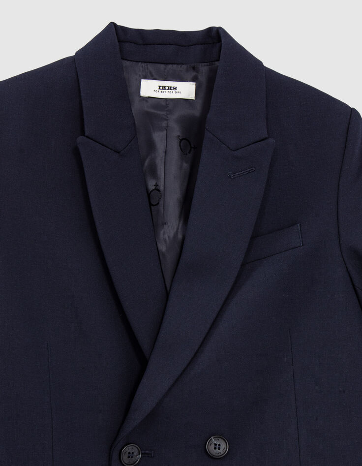 Gender Free-Blazer croisé marine Mixte-3