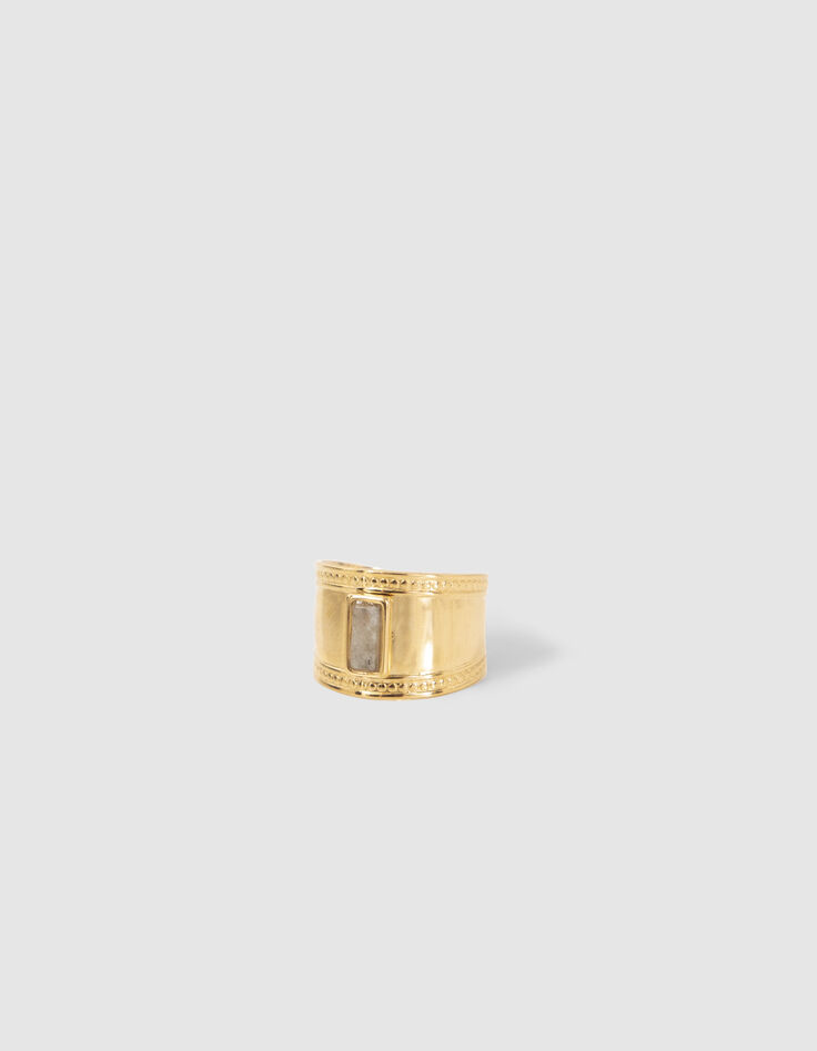 Bague ajustable avec labradorite Femme-1