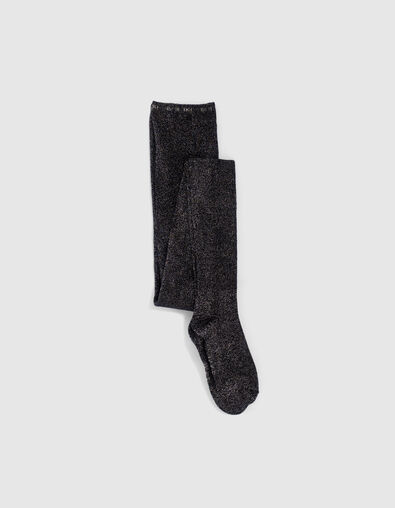 Leotardos negros purpurina punto ni&ntilde;a - IKKS