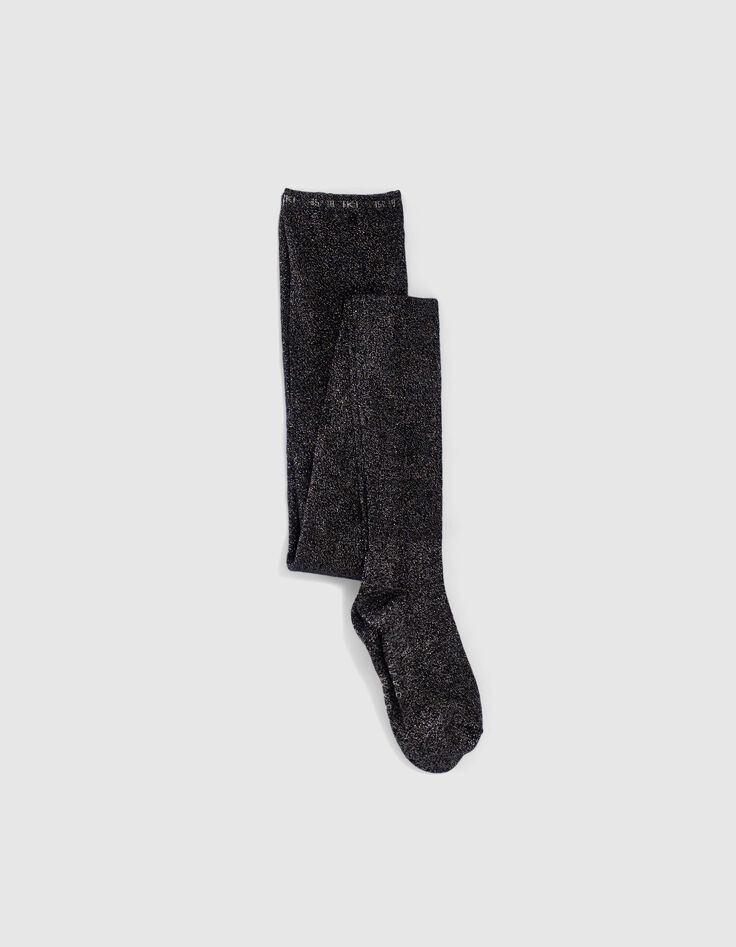 Leotardos negros purpurina punto ni&ntilde;a-1