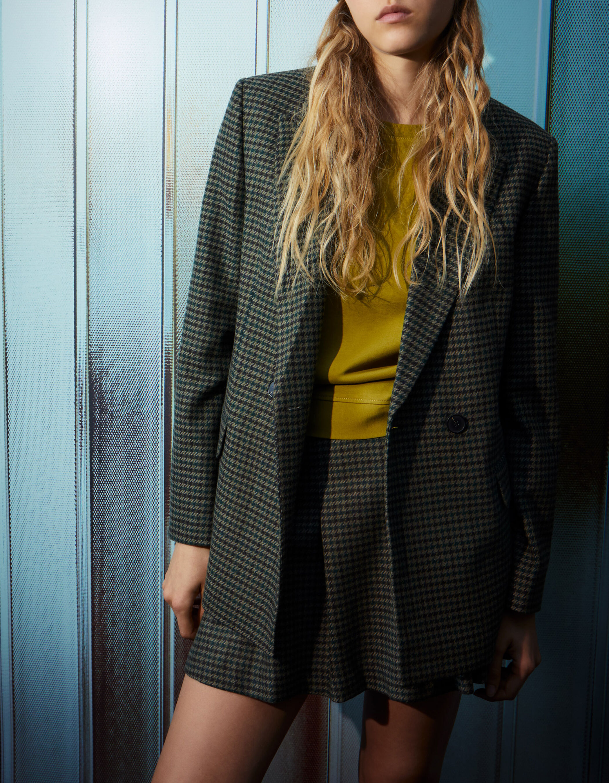 Veste laine sales carreaux femme