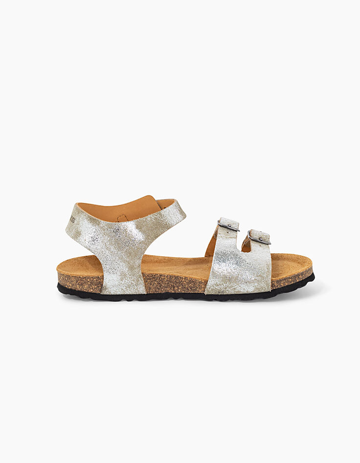 Sandalias anatómicas plata de ante niña-3