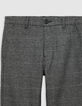 Schwarze Prince of Wales CHINO-Hose für Jungen-3