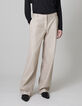 Pure Edition-Pantalon flare sésame flanelle Femme-2
