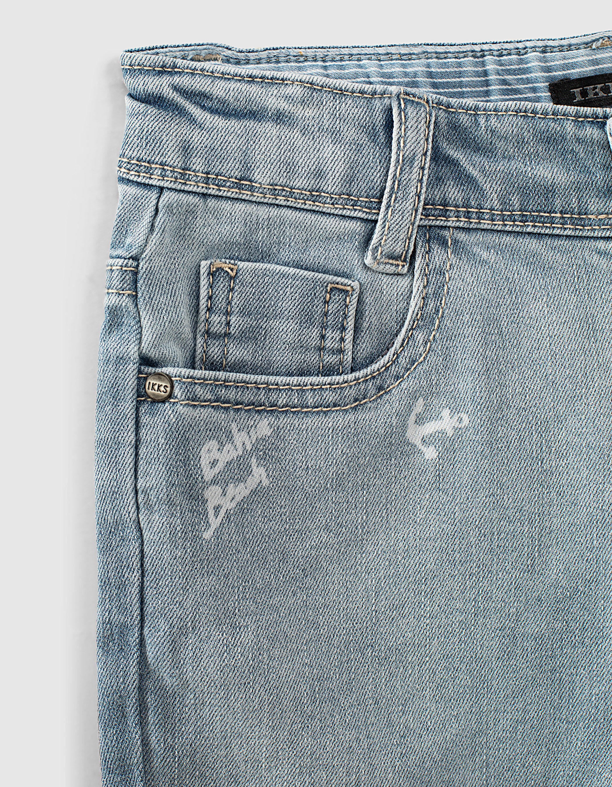 Boys' light blue printed waterless 
