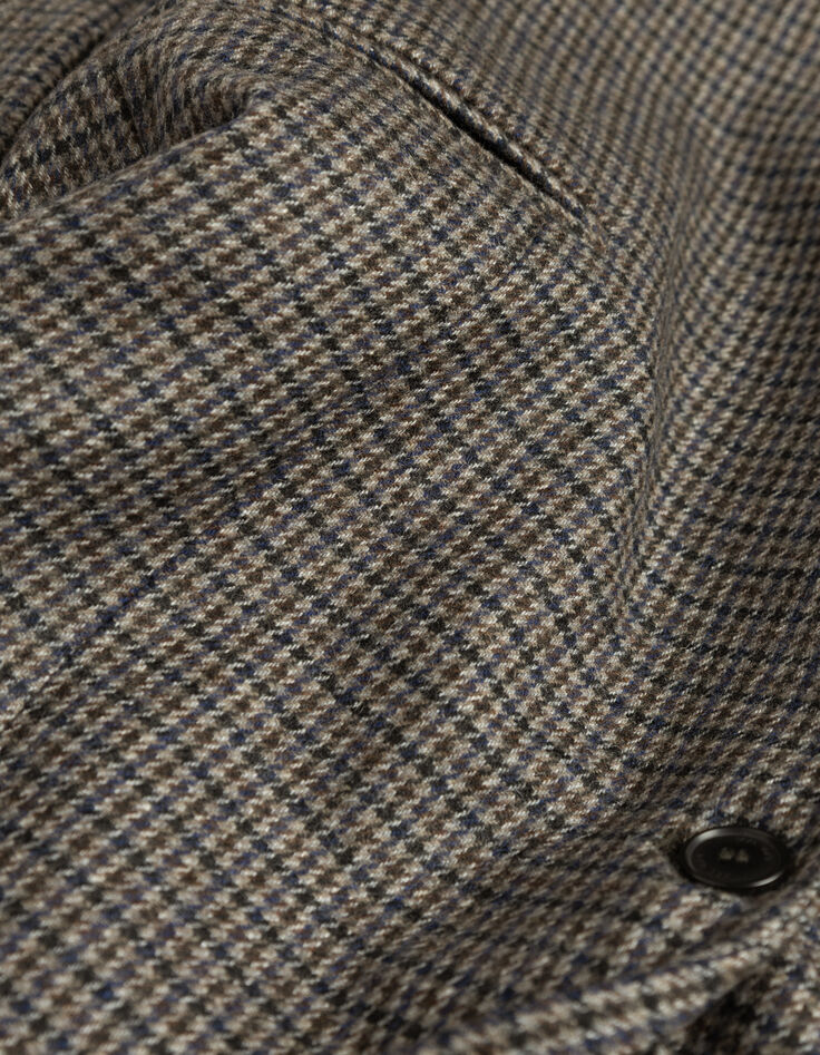 Blazer beige pata de gallo hombre-6