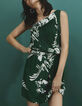 Pure Edition – Women’s green Jungle Vibe print dress-1