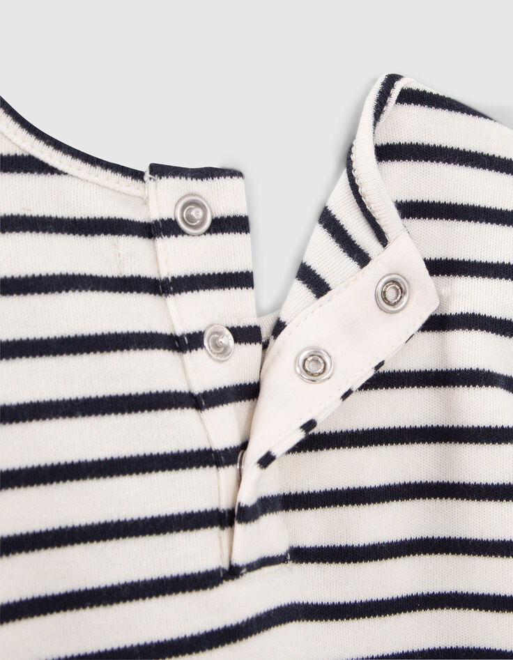 Babym&auml;dchen-Matrosen-T-Shirt, Biobaumwolle, Flaggenmotiv-6