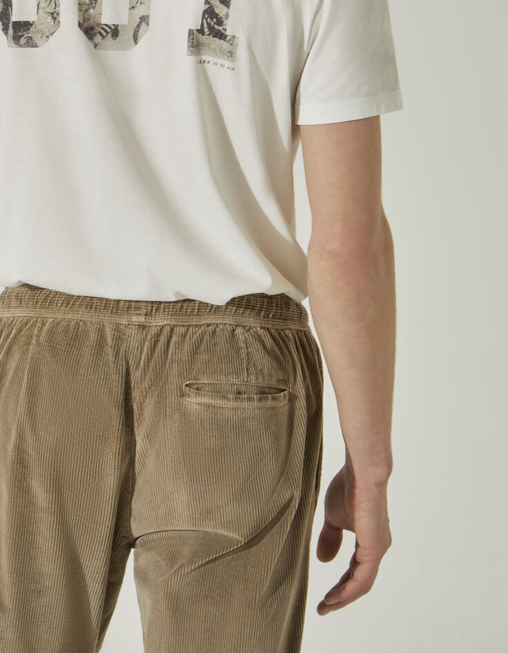 Jogging vison en velours côtelé Homme-5