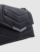 Bolso THE 1. ITALY cuero repujado choco Talla S para mujer-4