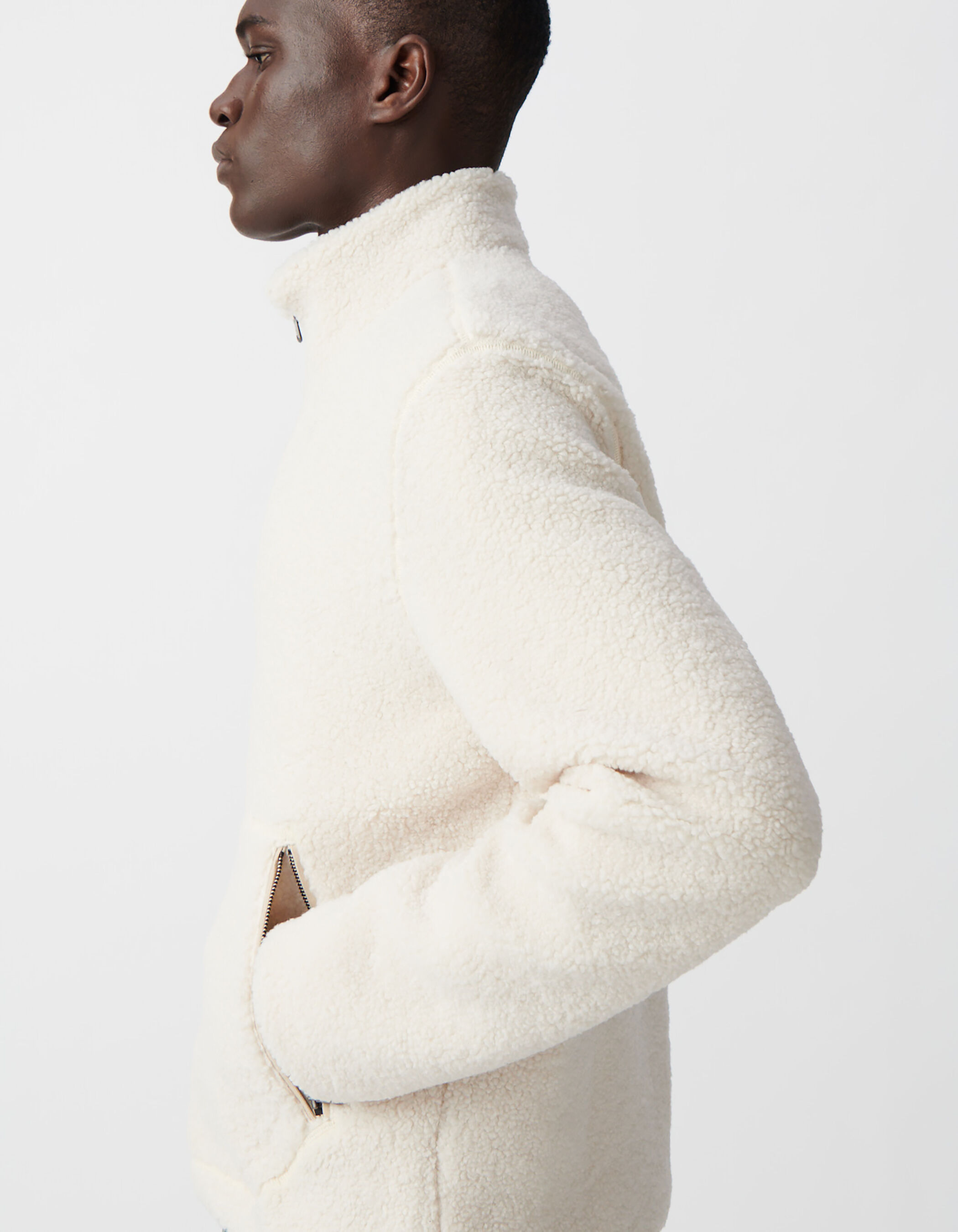 White sherpa pullover new arrivals