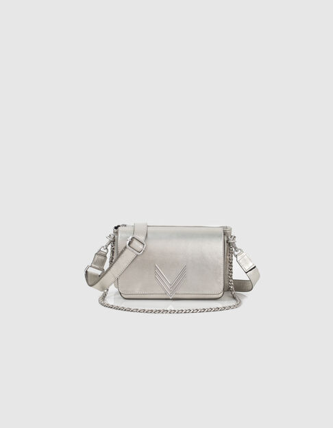 Le sac 111 RIMINI en cuir Silver Femme - IKKS