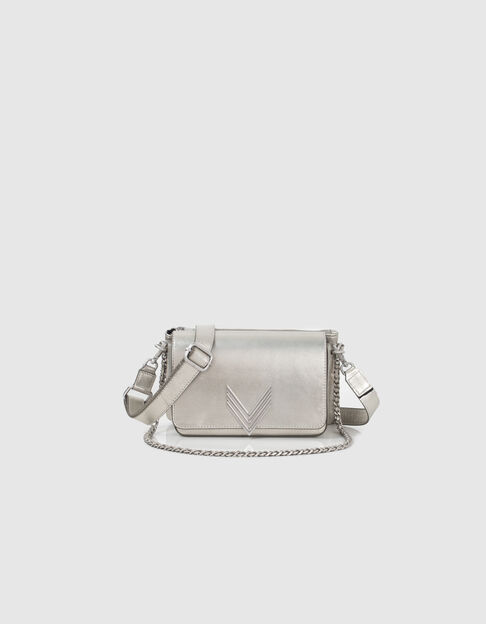 Women’s silver leather RIMINI 111 bag