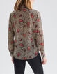 Women’s ecru recycled paisley leopard print shirt-3