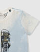 Baby boys’ tie-dye sandals image organic cotton T-shirt-5