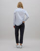 Camisa azul rayas bordados metalizados-2