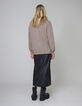 Pure Edition-Pull sésame tricot maxi éclair Femme-4