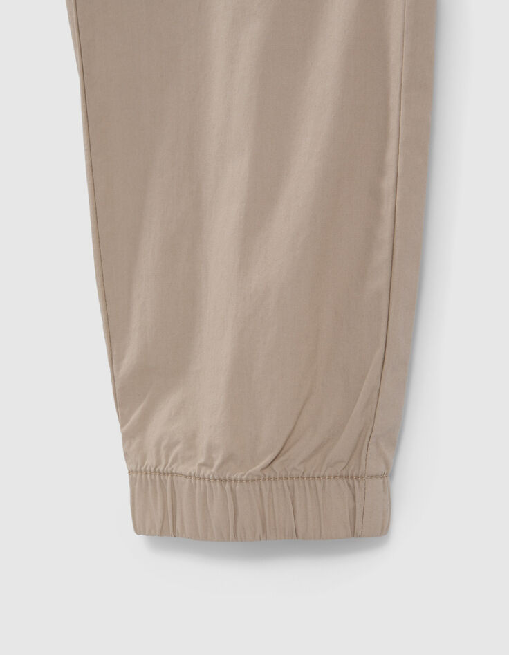 Pantalon BATTLE beige taille et bas élastiqués garçon-7